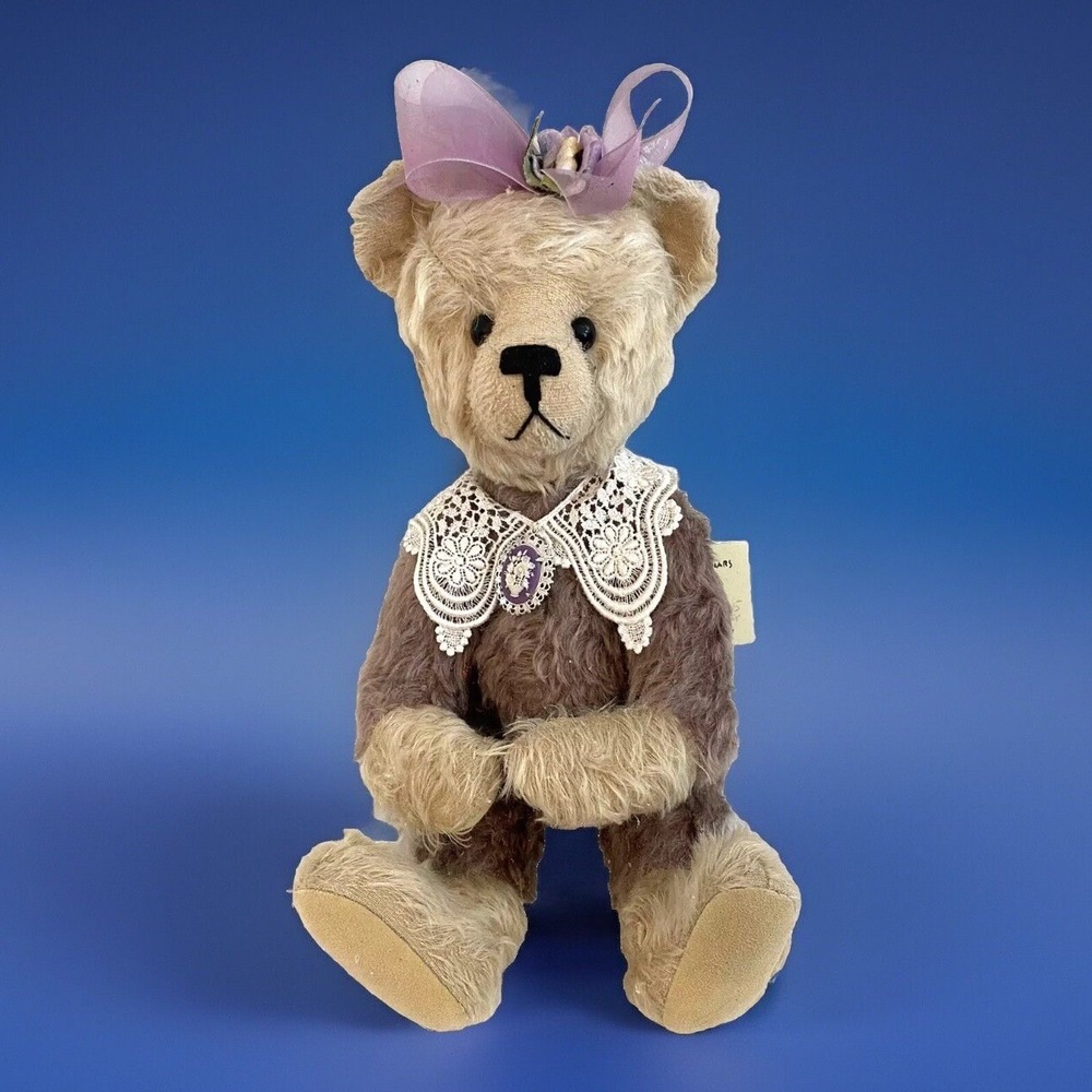 Ellen Kislingbury Kisling‎ Bears Mohair Teddy Bear 1999 "Lydia" Bow Artist Plush
